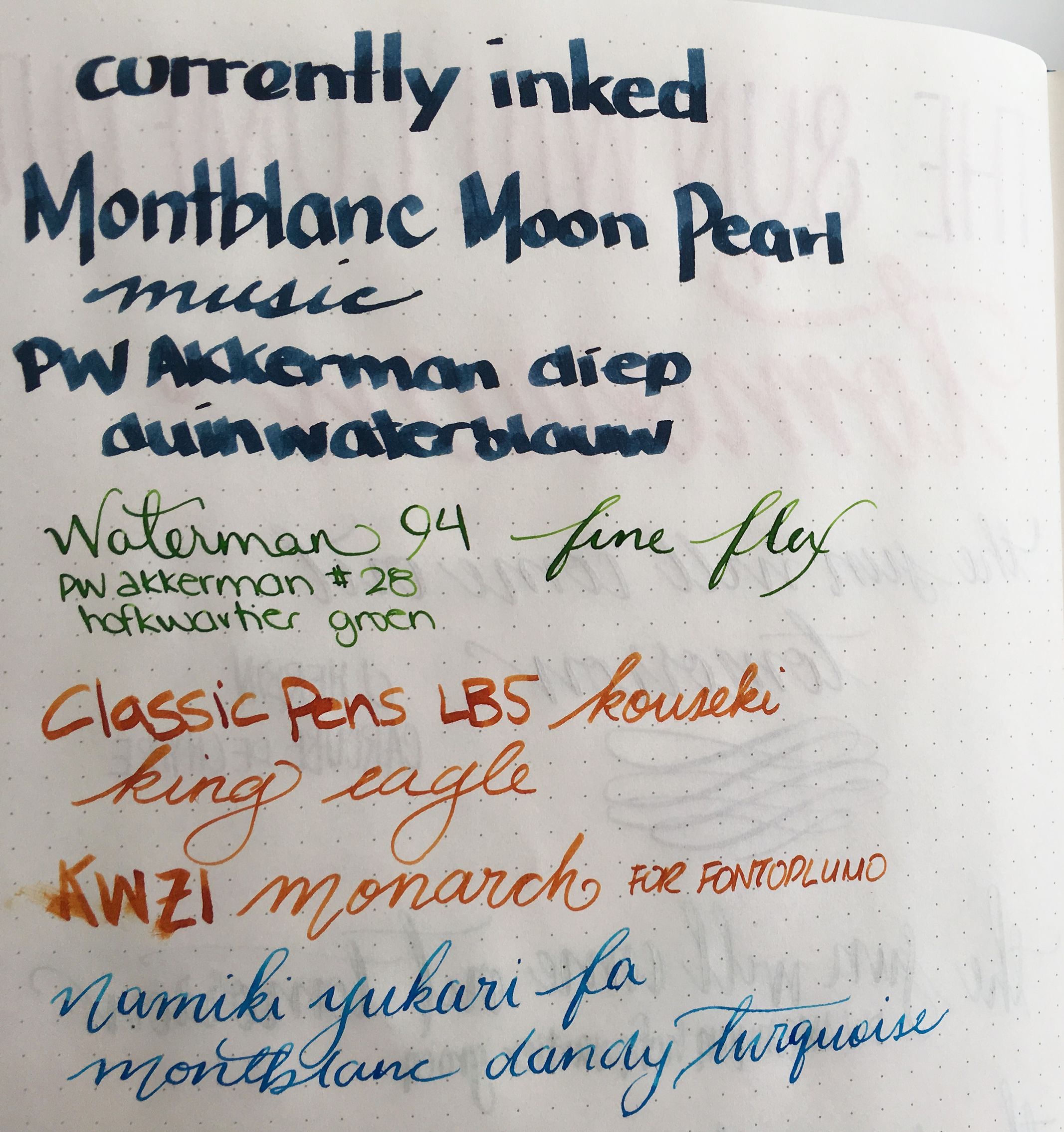 Currently Inked - February 18, 2017