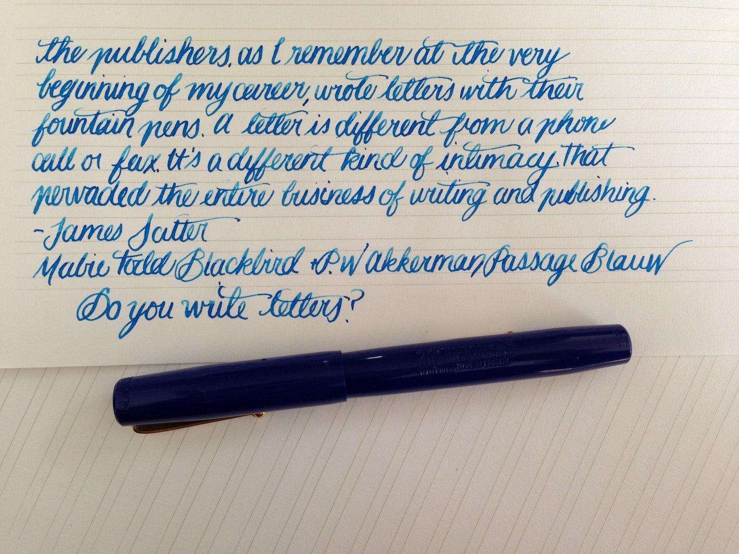 Handwritten Post - Do You Write Letters