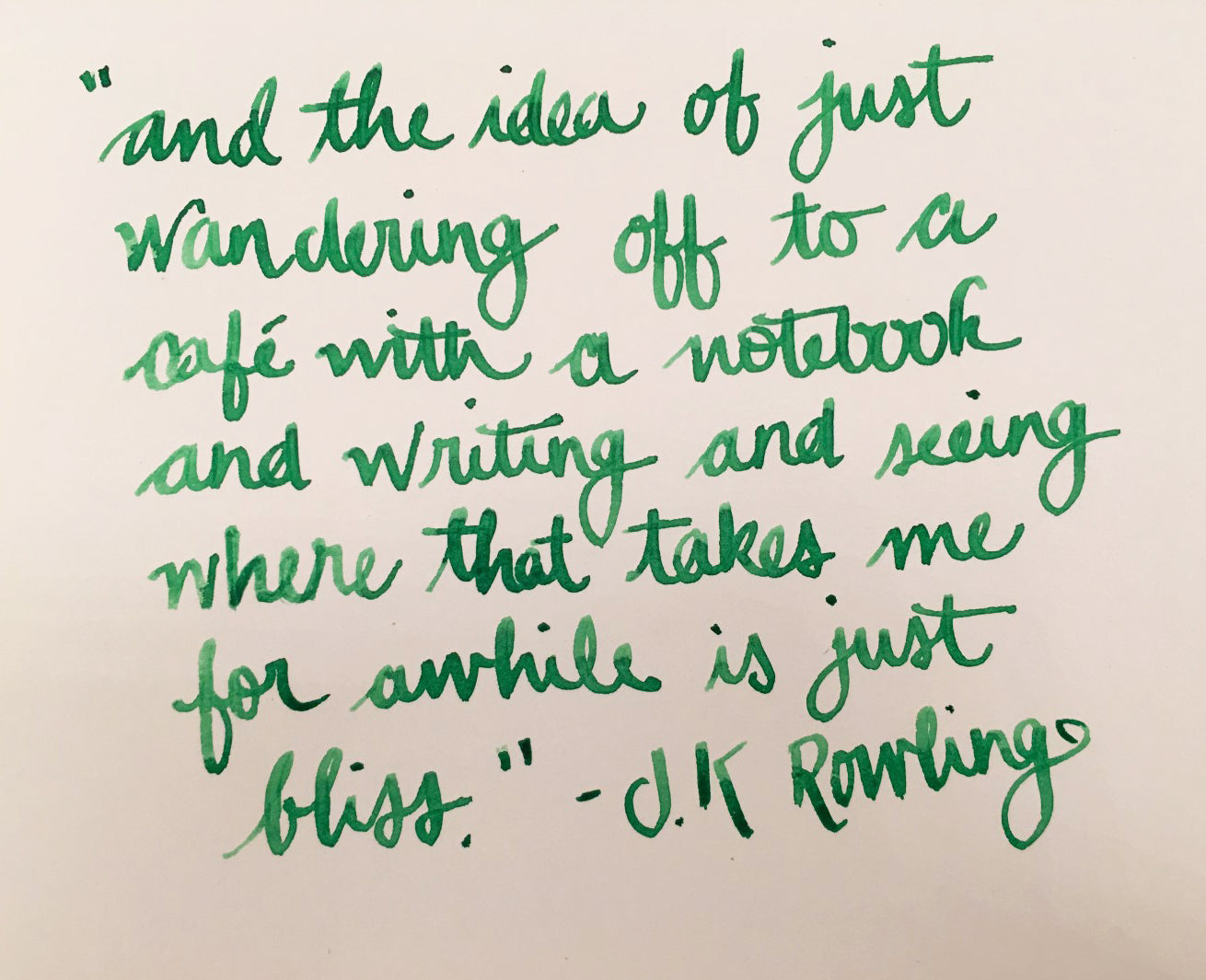Handwritten Post - JK Rowling