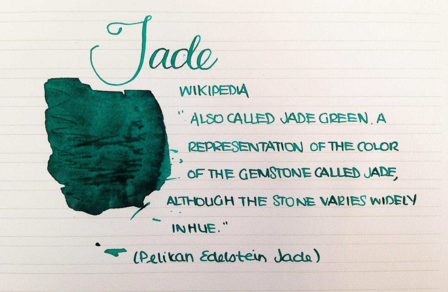 Handwritten Post - Jade