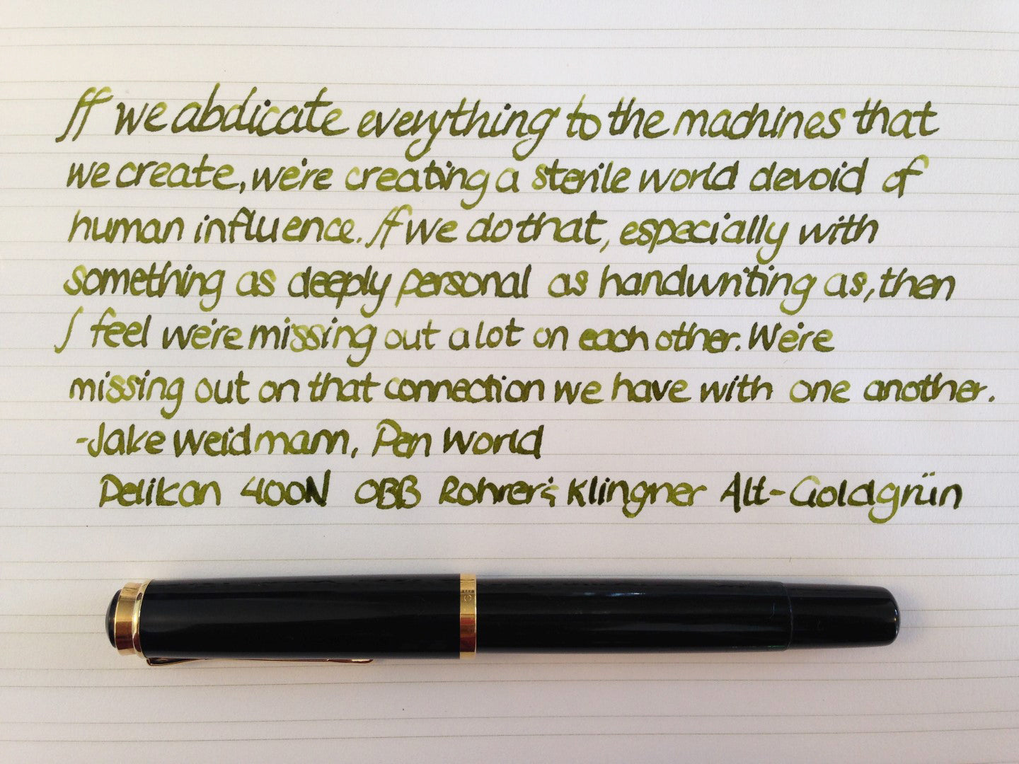 Handwritten Post - Connecting Via Writing