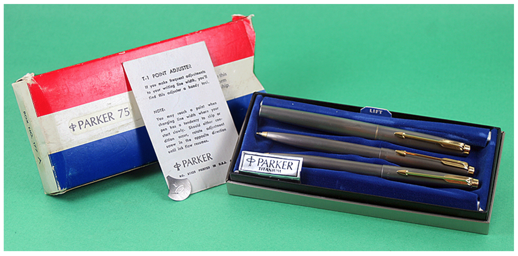 Parker T-1 Three Piece Set in Titanium