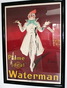 1913 French Vintage Waterman Poster