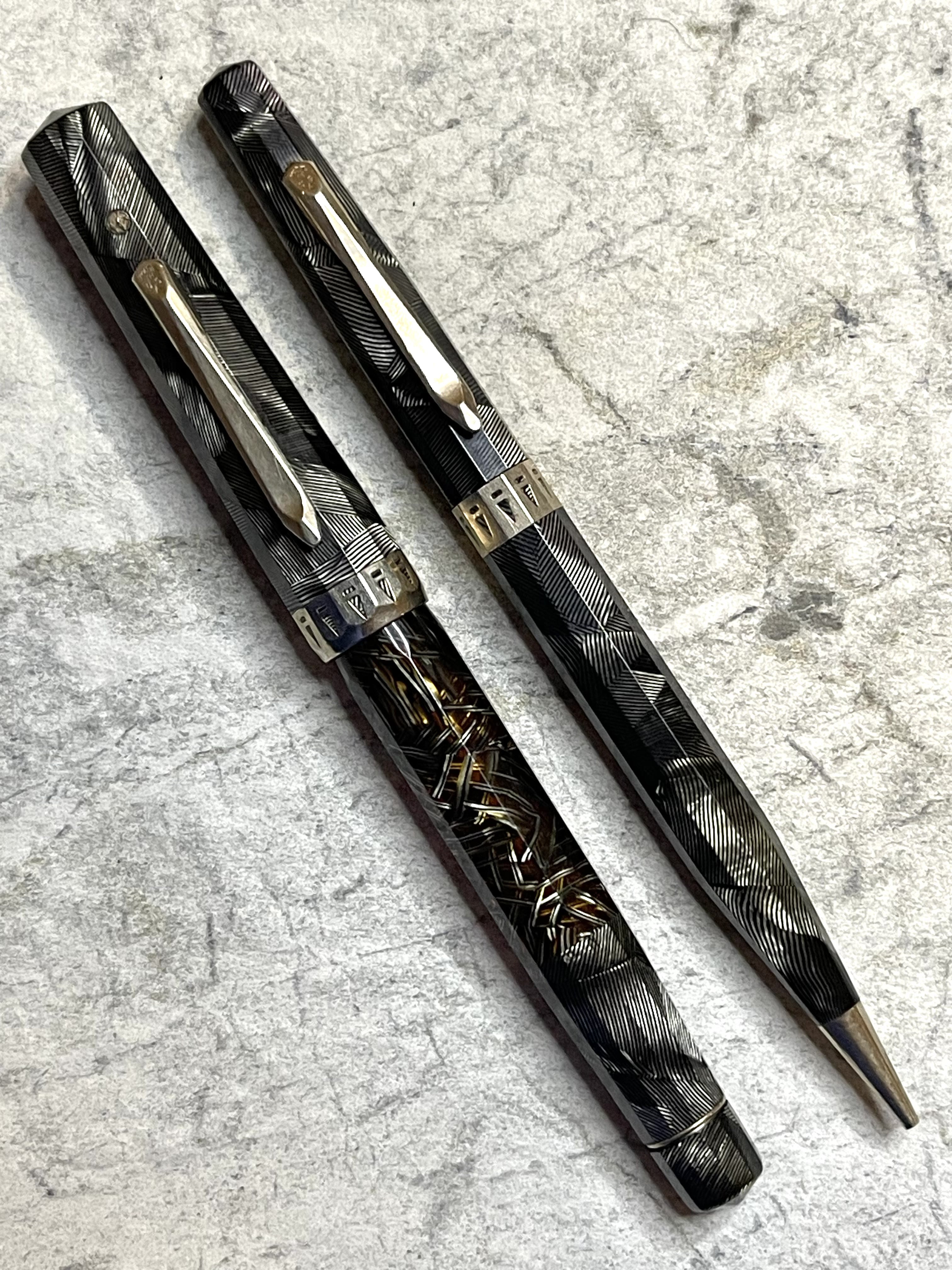 Wahl Eversharp Doric Silver and Black Shell