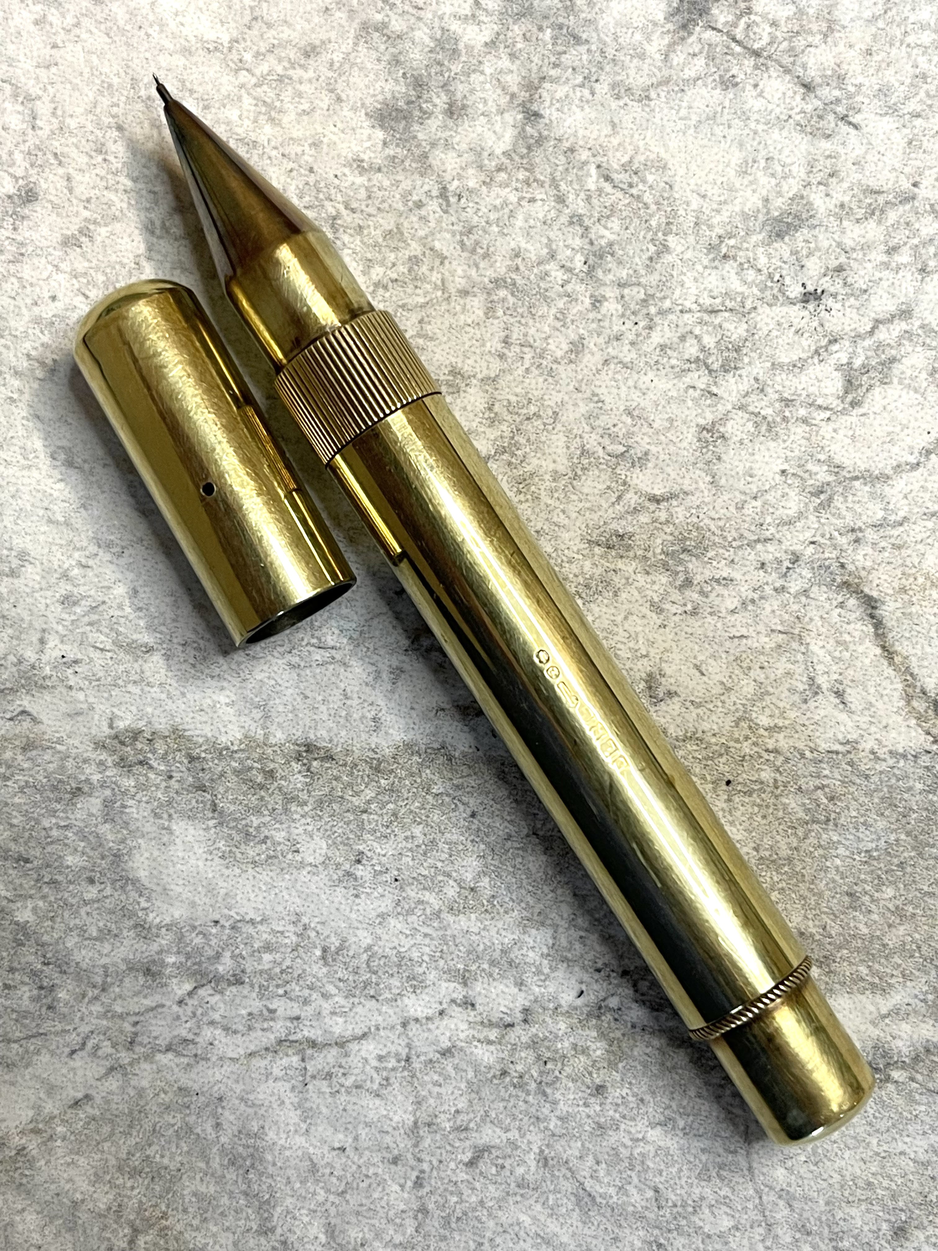 Onoto De La Rue 15k Solid Gold Stylographic Pen