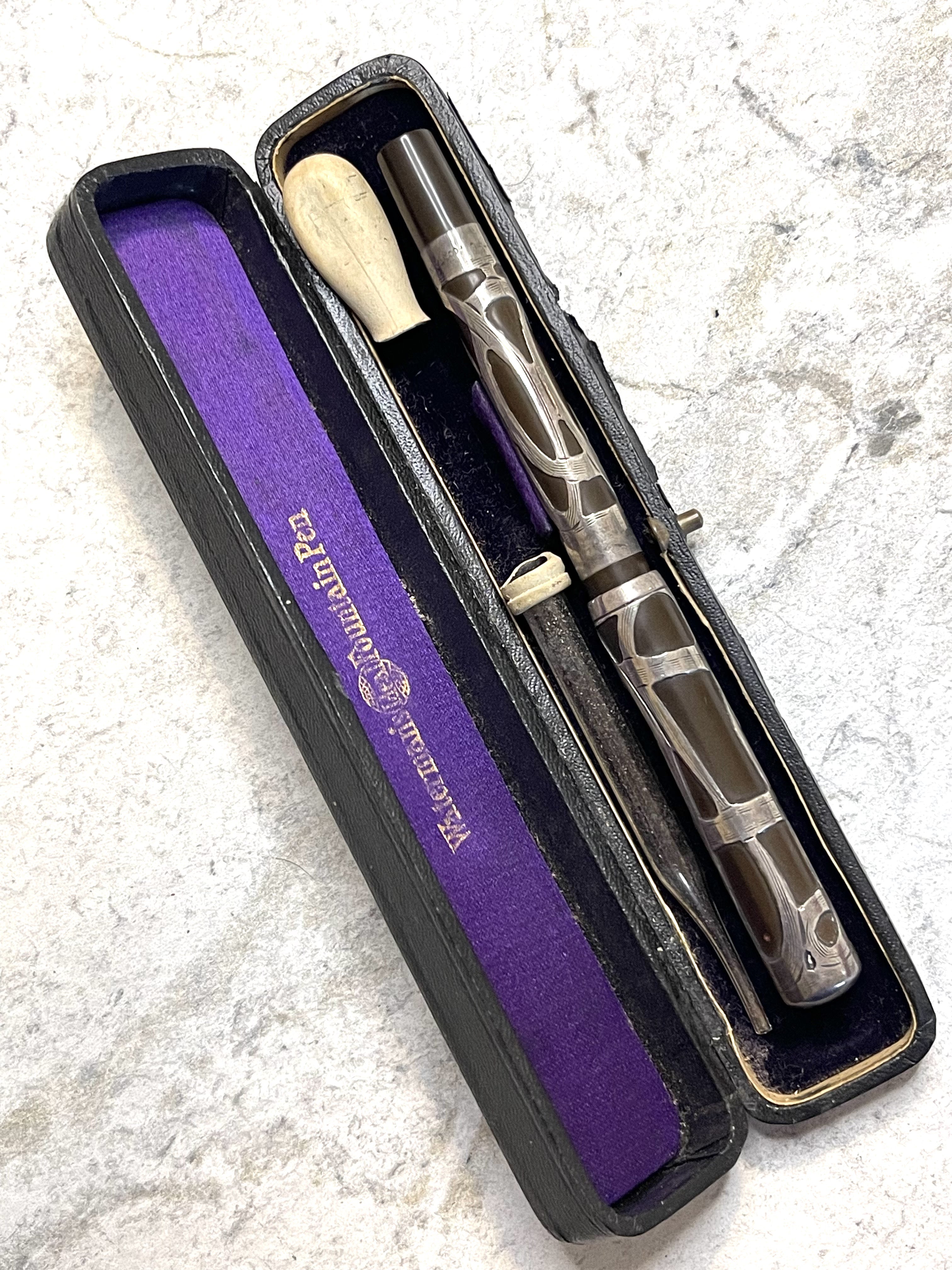 Waterman 12 Fine Silver With Box