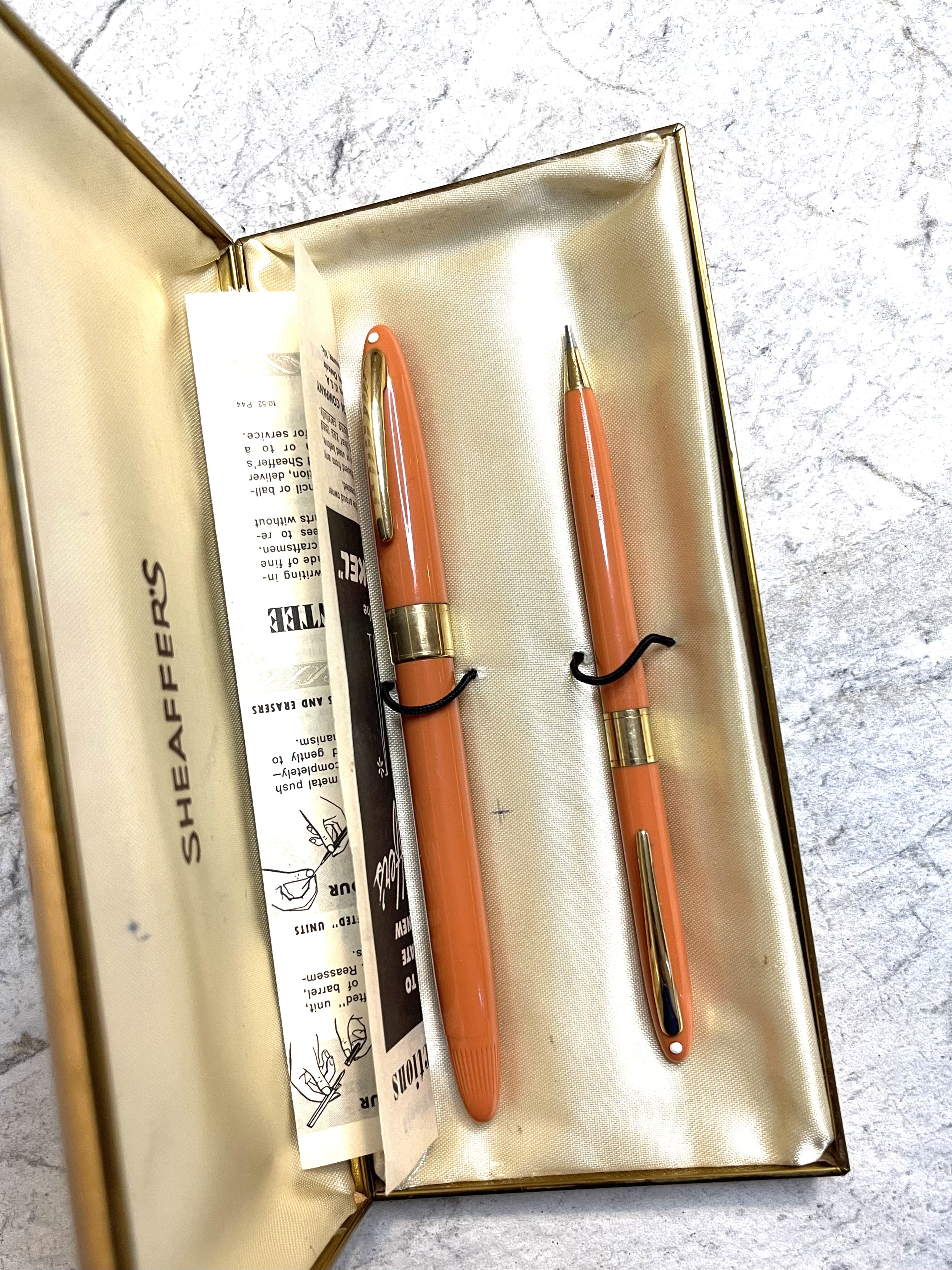 Sheaffer Snorkel Mandarin Set