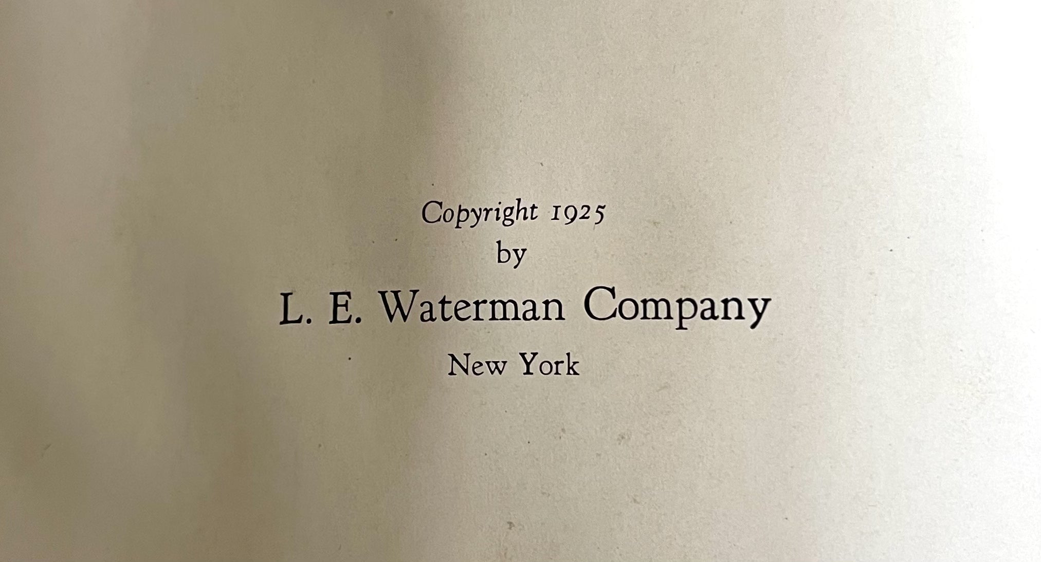 Waterman 1925 Catalog