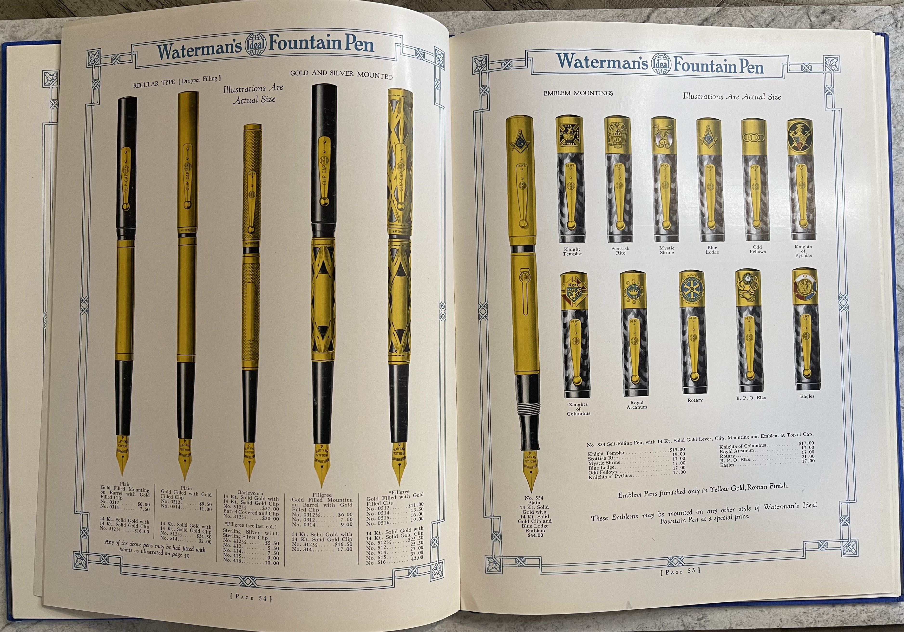 Waterman 1925 Catalog