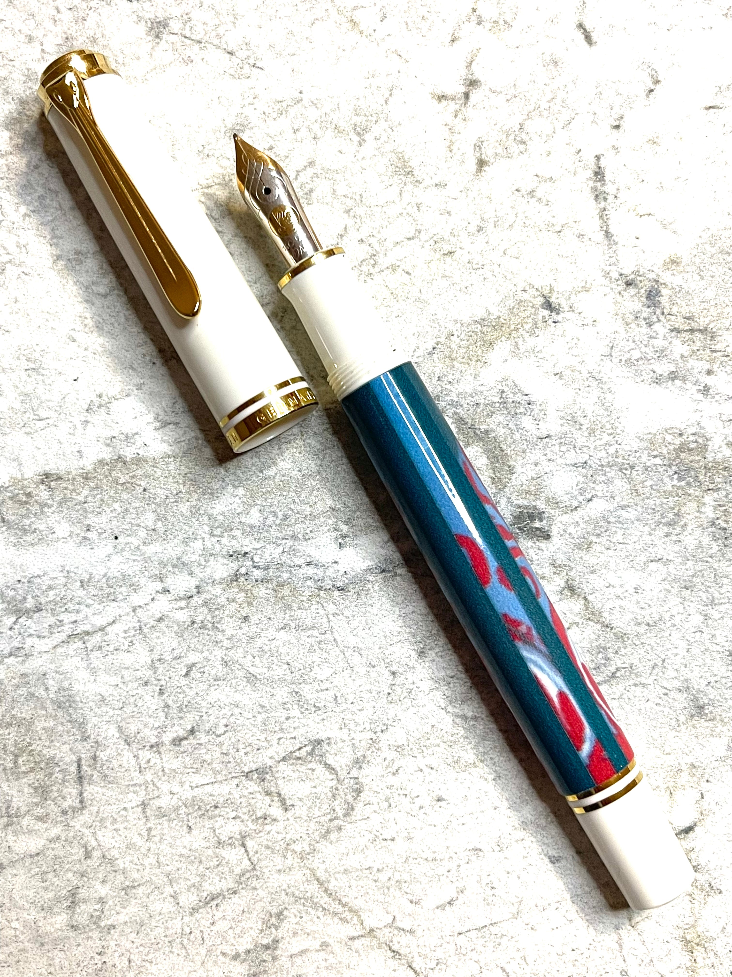 Pelikan M600 Prototype, Magenta & Teal Tortoise