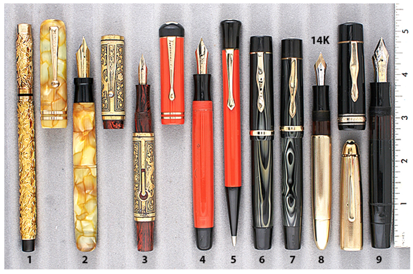 Extraordinary Vintage Pens Aikin Lambert Poinsettia