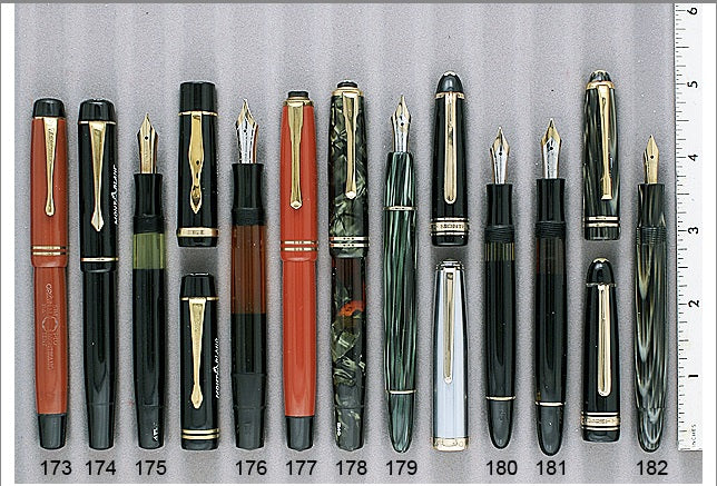 Stunning Montblanc Green Striped Fountain Pen