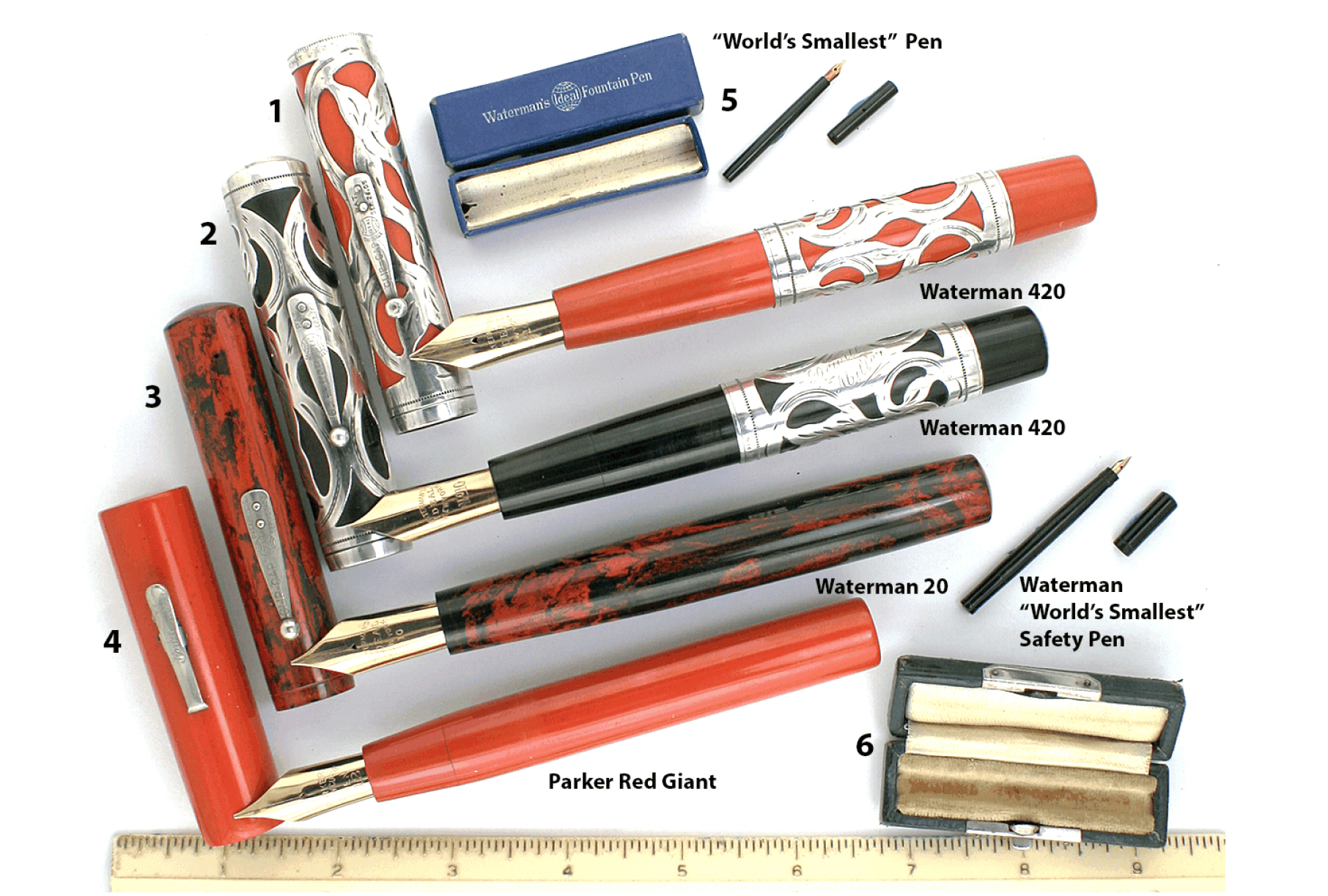 Waterman 420 Cardinal Hard Rubber Vintage Fountain Pen