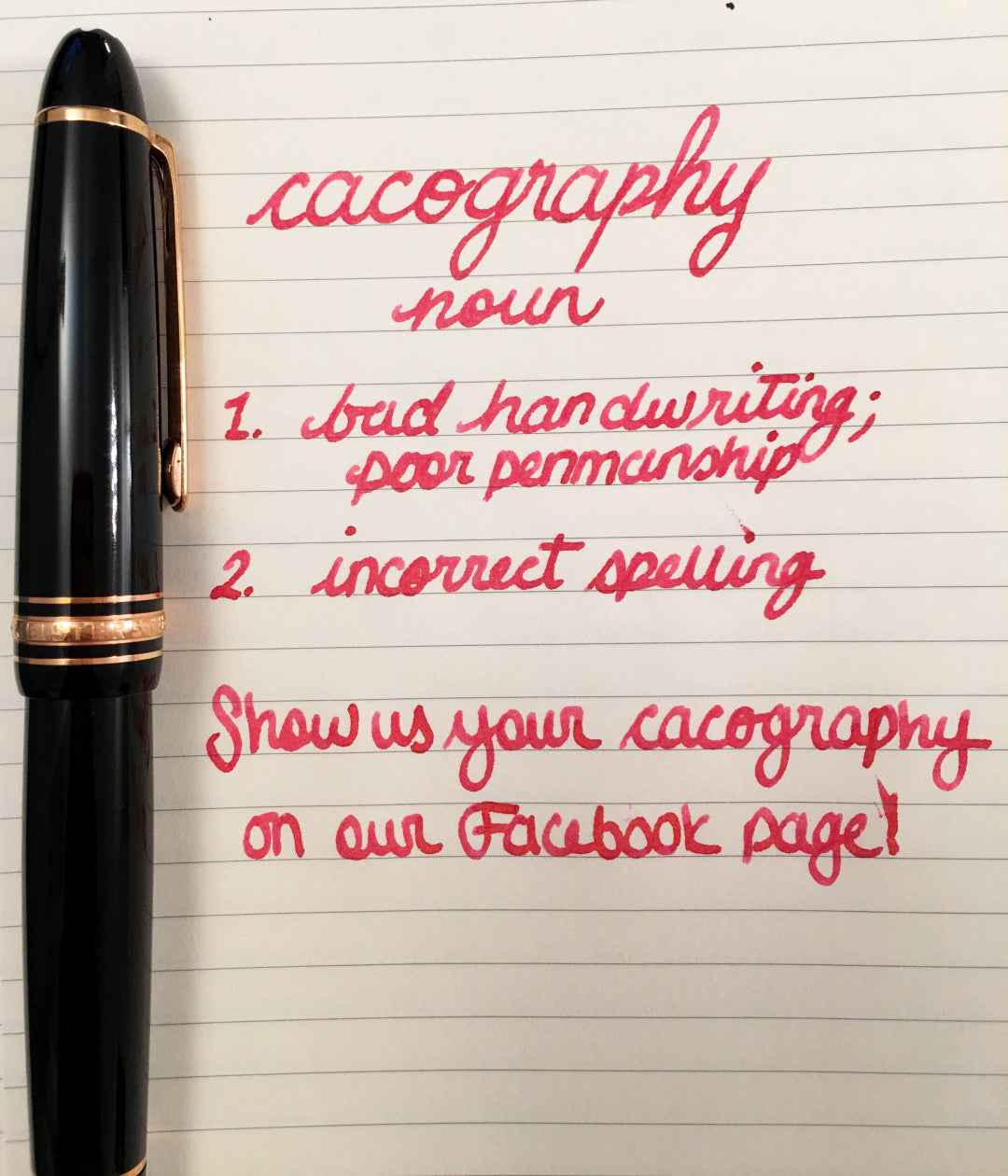 Handwritten Post - Cacography