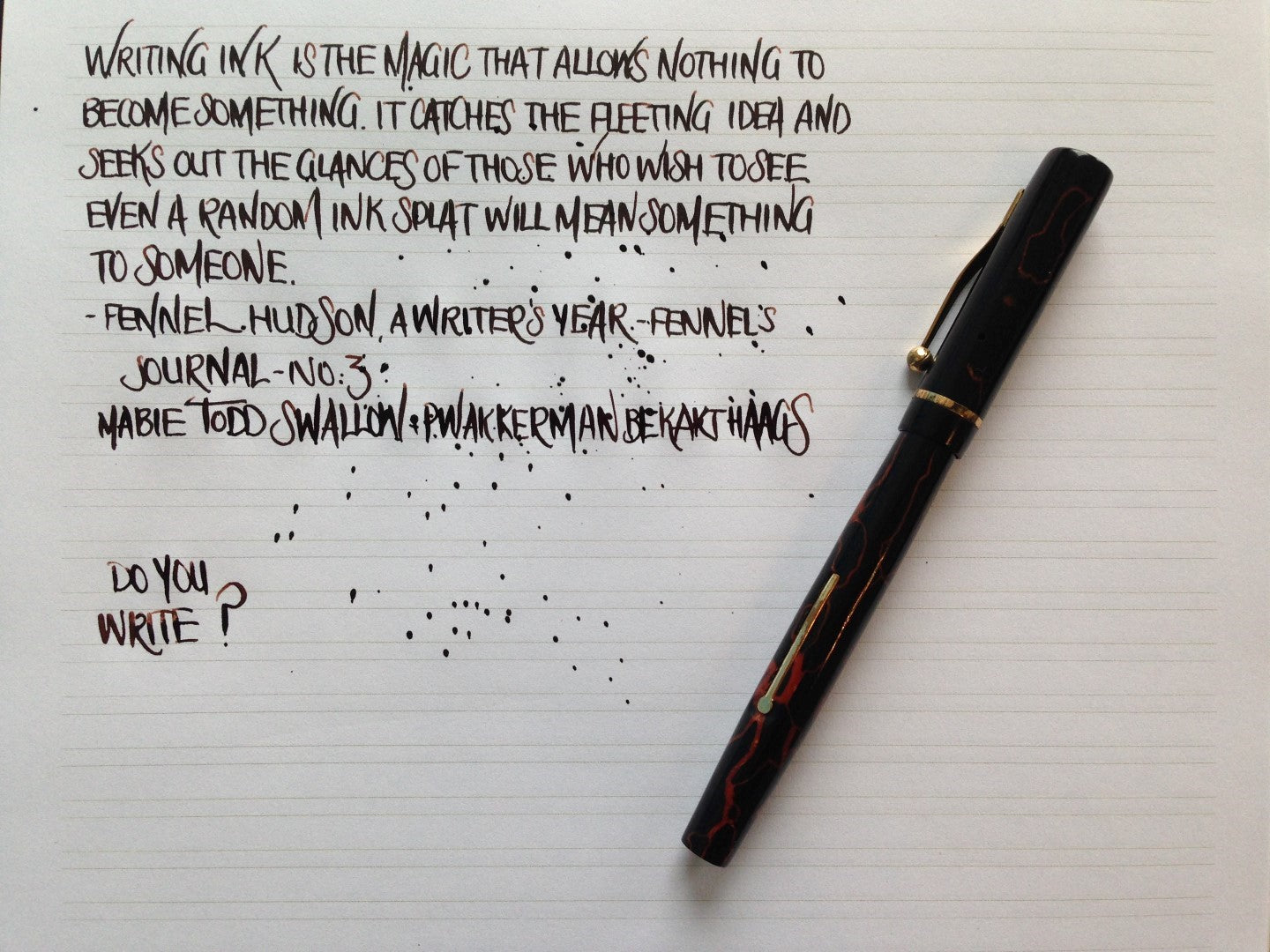 Handwritten Post - Do You Write?