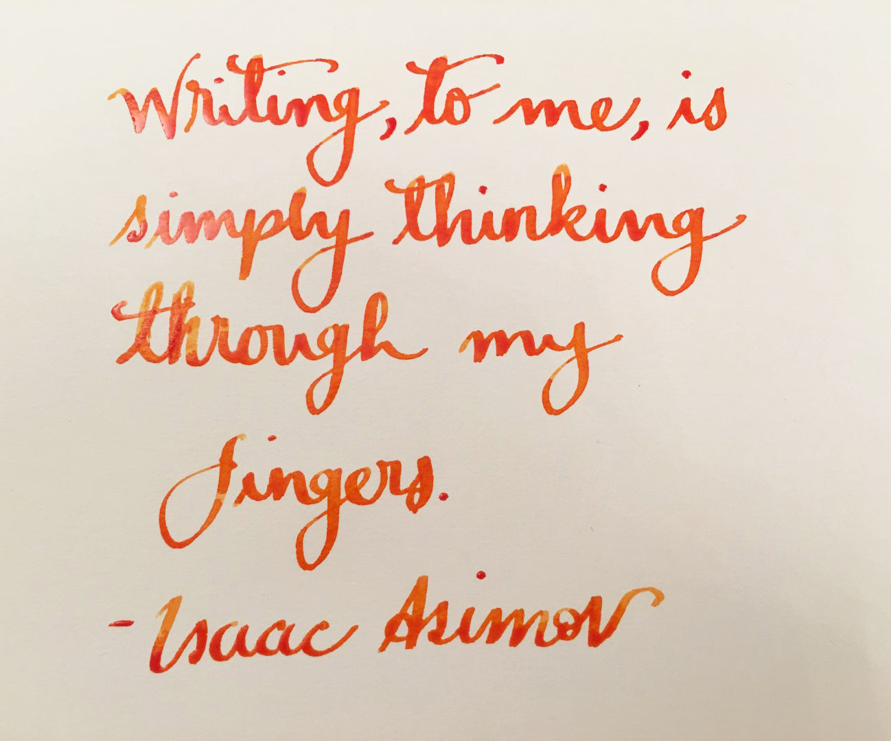 Handwritten Post - Isaac Asimov