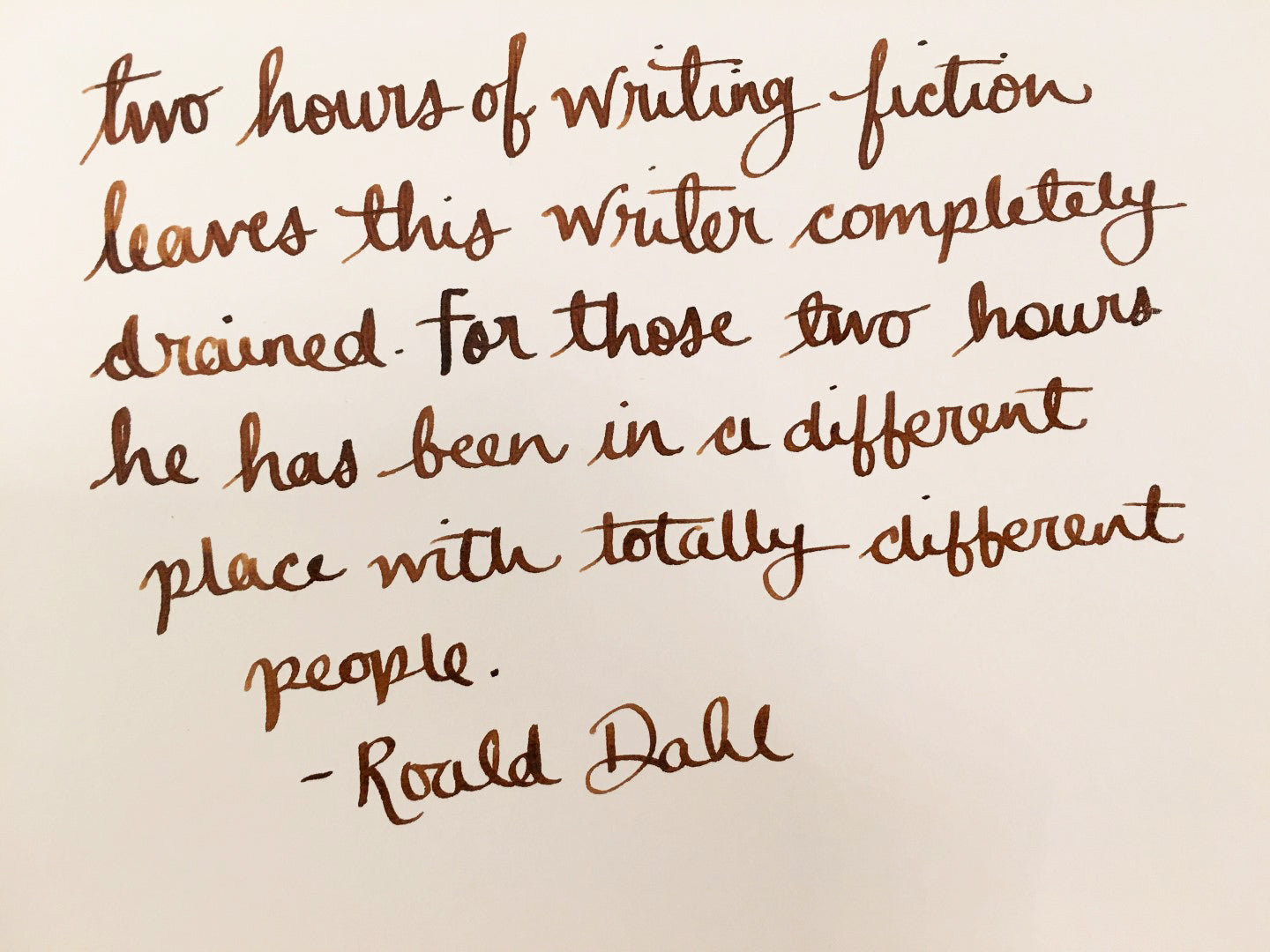 Handwritten Post - Roald Dahl