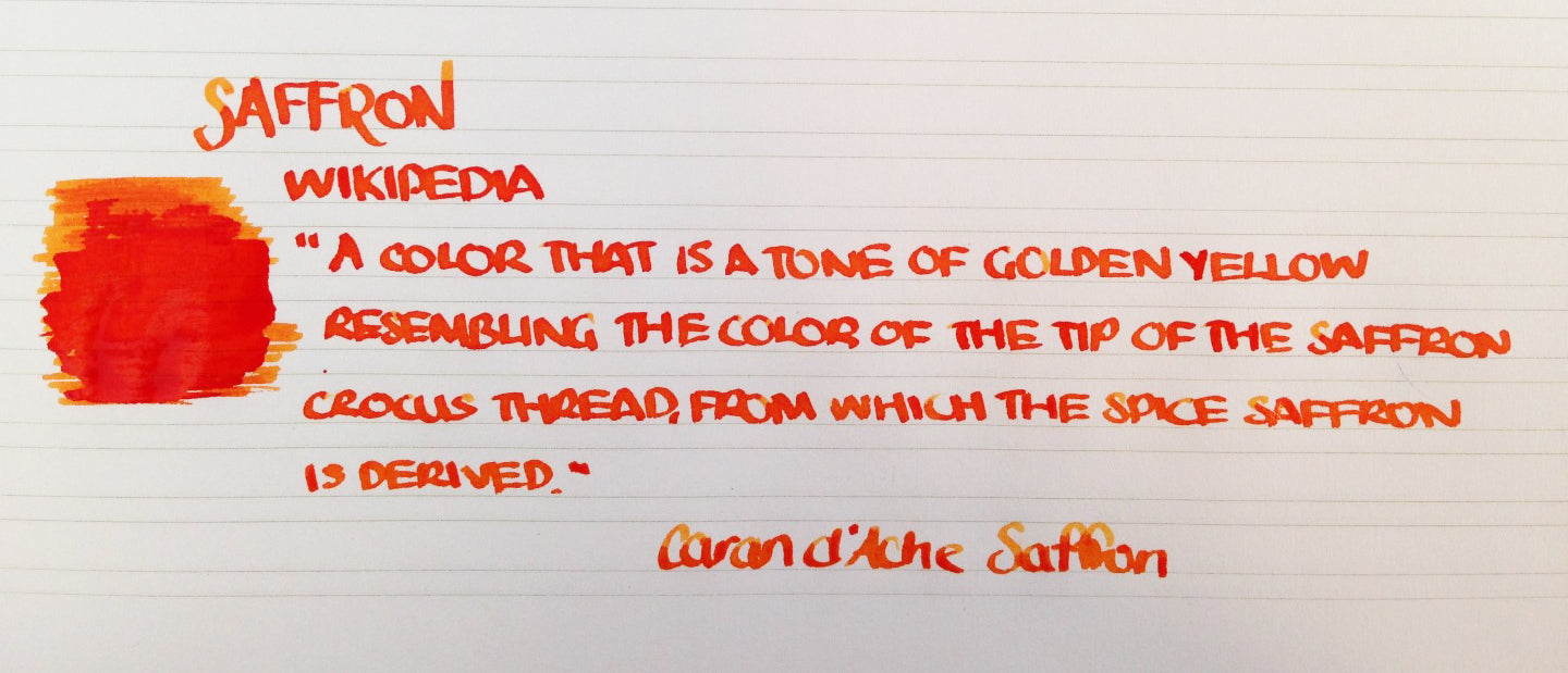 Handwritten Post - Saffron