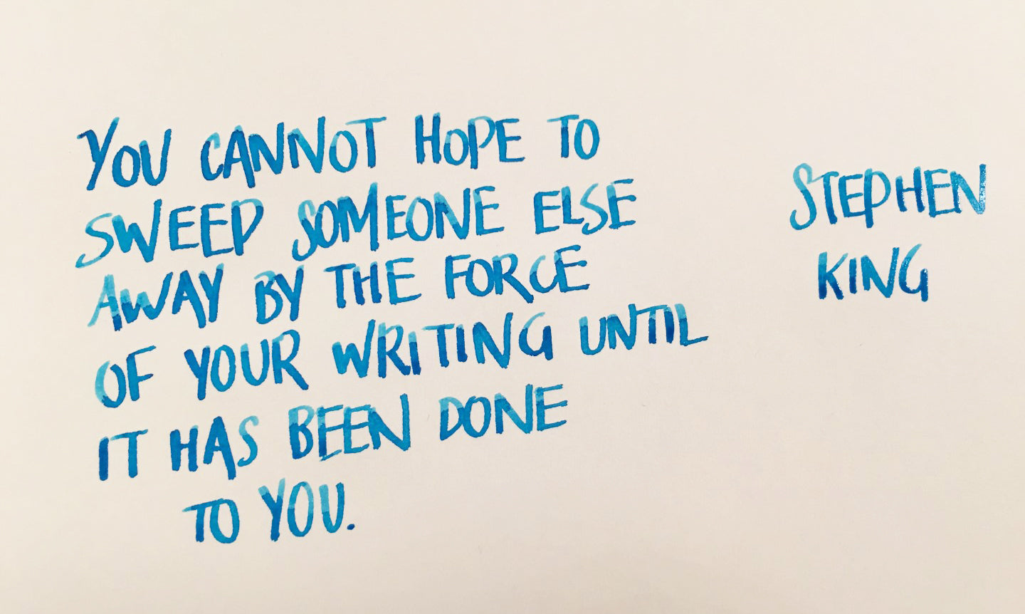 Handwritten Post - Sweep Yourself Away