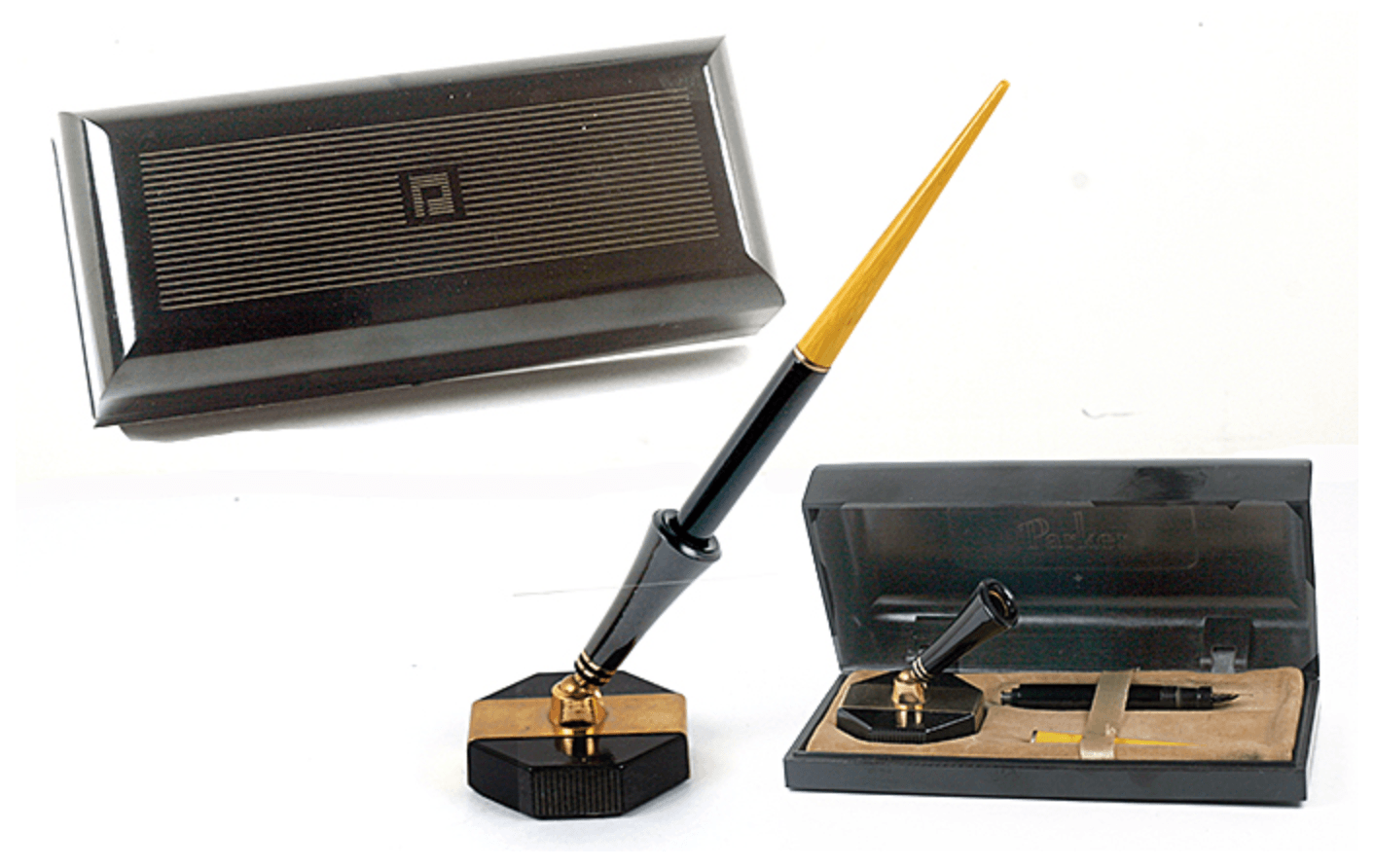 Parker Lucky Curve Desk Set Vintage Pen