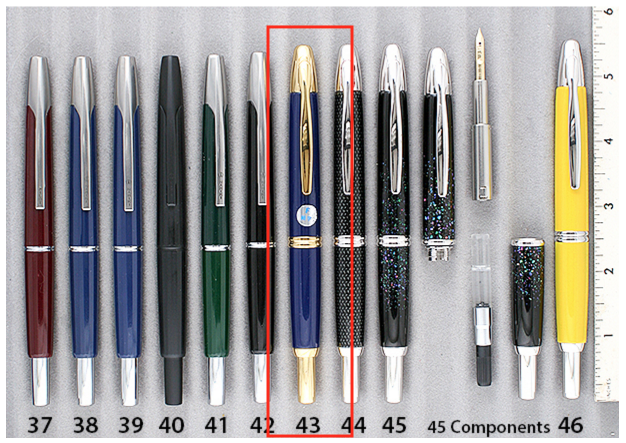 Pilot Button-Activated Blue Enamel