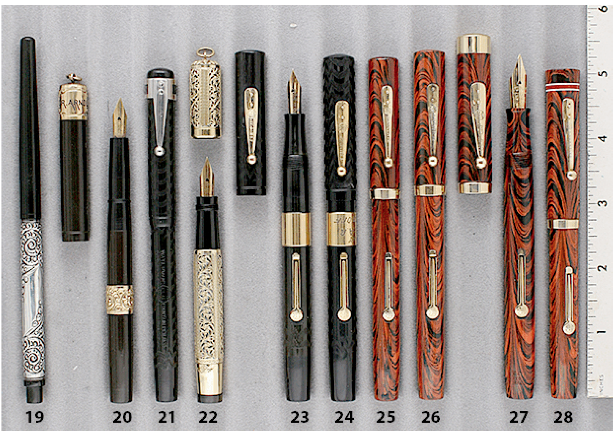 Vintage Pen Waterman 12 Chatelaine Ring Top