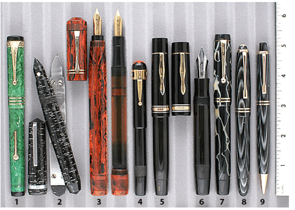 Montblanc Rouge et Noir Safety Vintage Pen