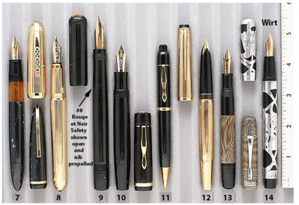 Montblanc #8 Rouge et Noir Safety Vintage Pen