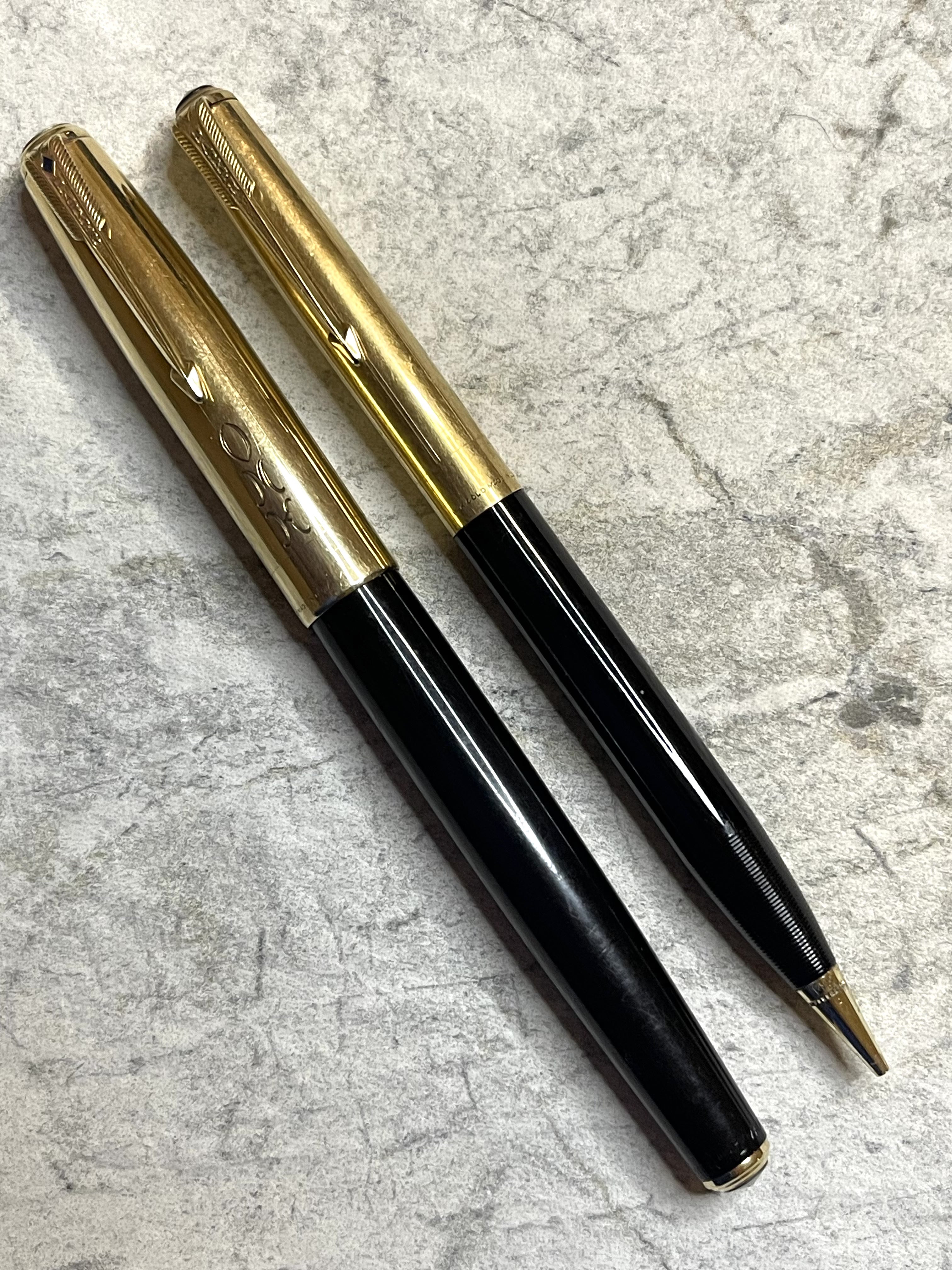 Parker 51 Heirloom 14k solid gold uncataloged “Pinstripe”