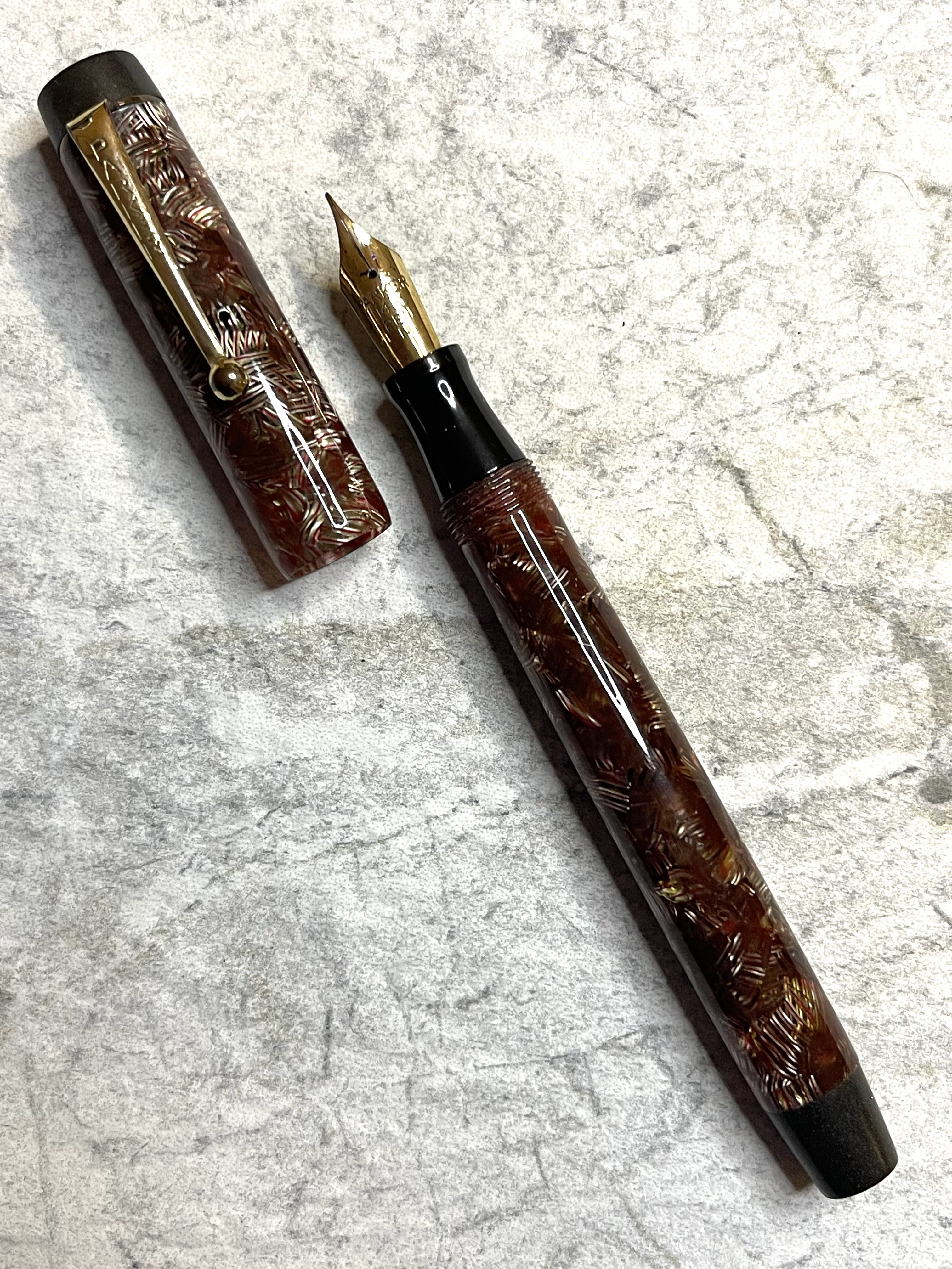 Parker Victory Lined Rose and Burgundy