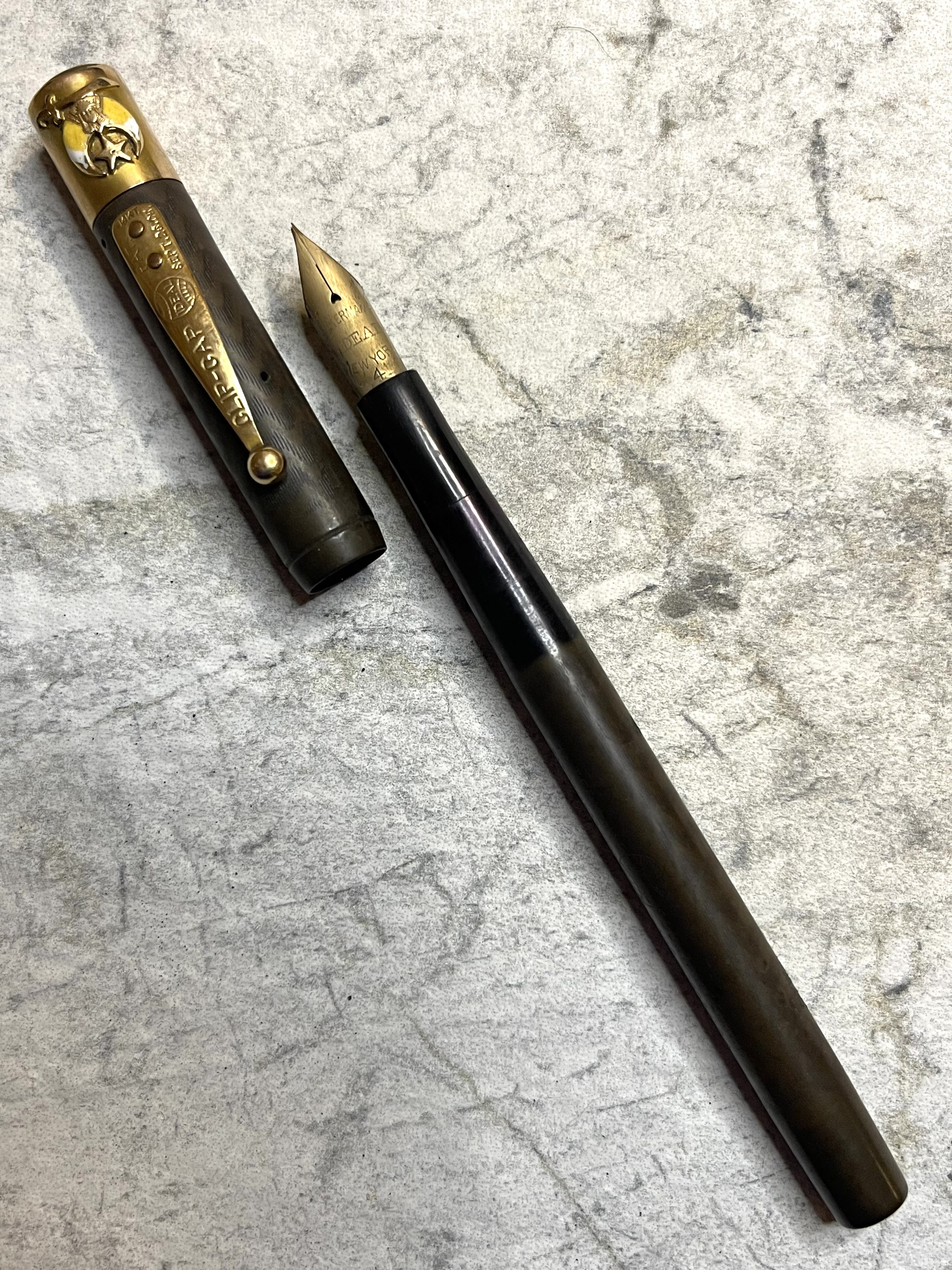 Waterman 14 Shriners 14k Gold Emblem