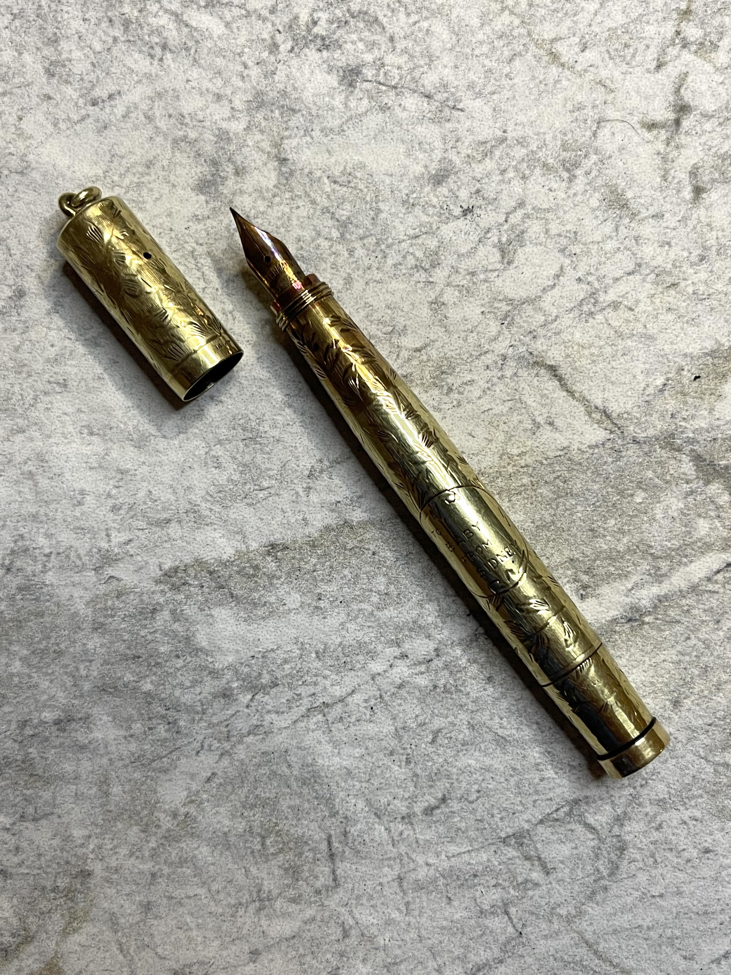 Waterman 542 ½ V Solid Gold