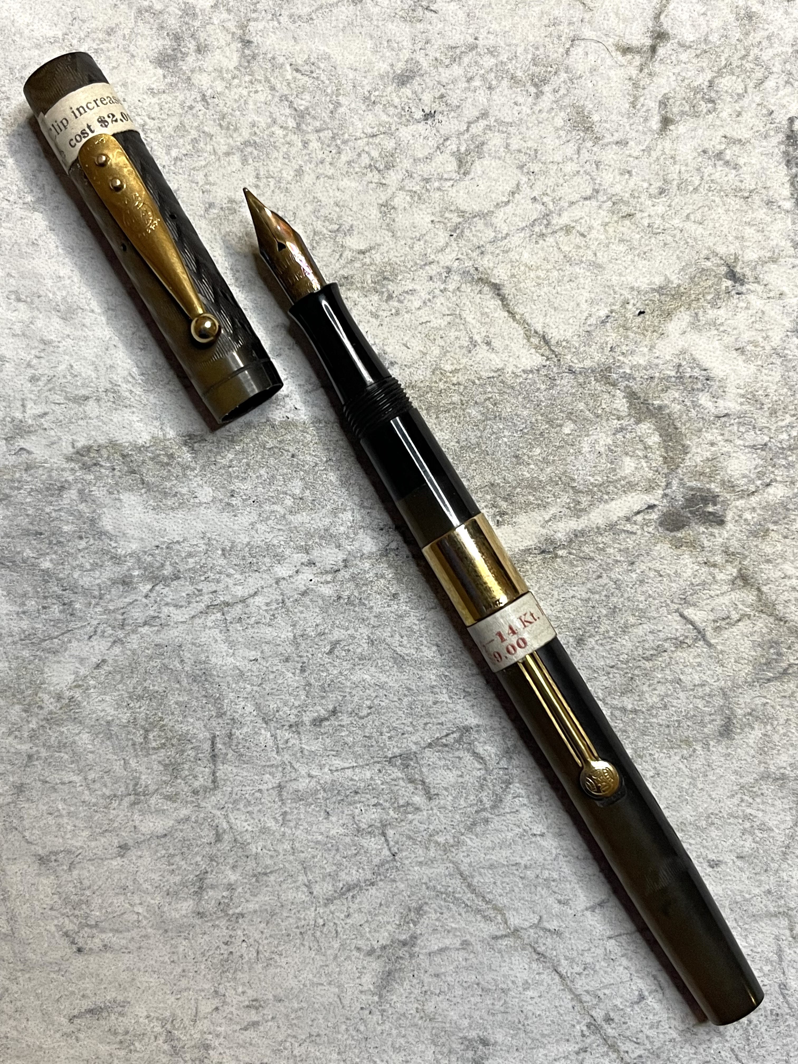 Waterman 752 ½ Solid 14k Gold Trim NOS