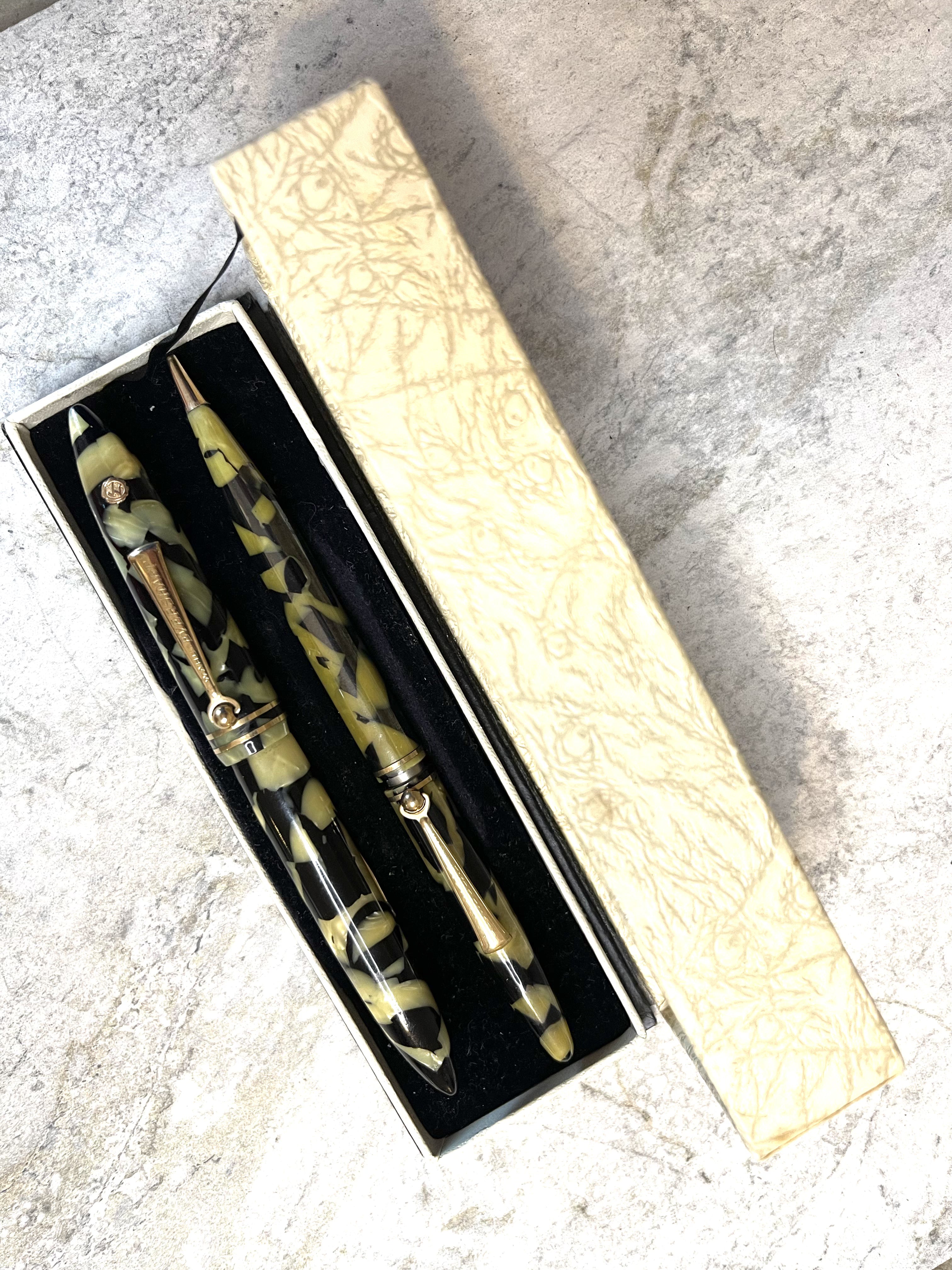 Wahl Eversharp Equipoise Pearl and Black Set