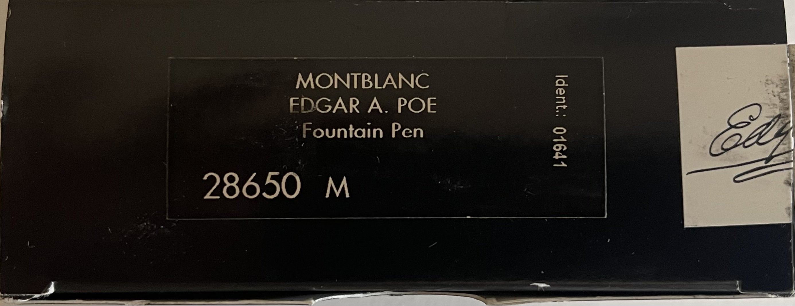 Edgar Allen Poe Montblanc Fountain Pen