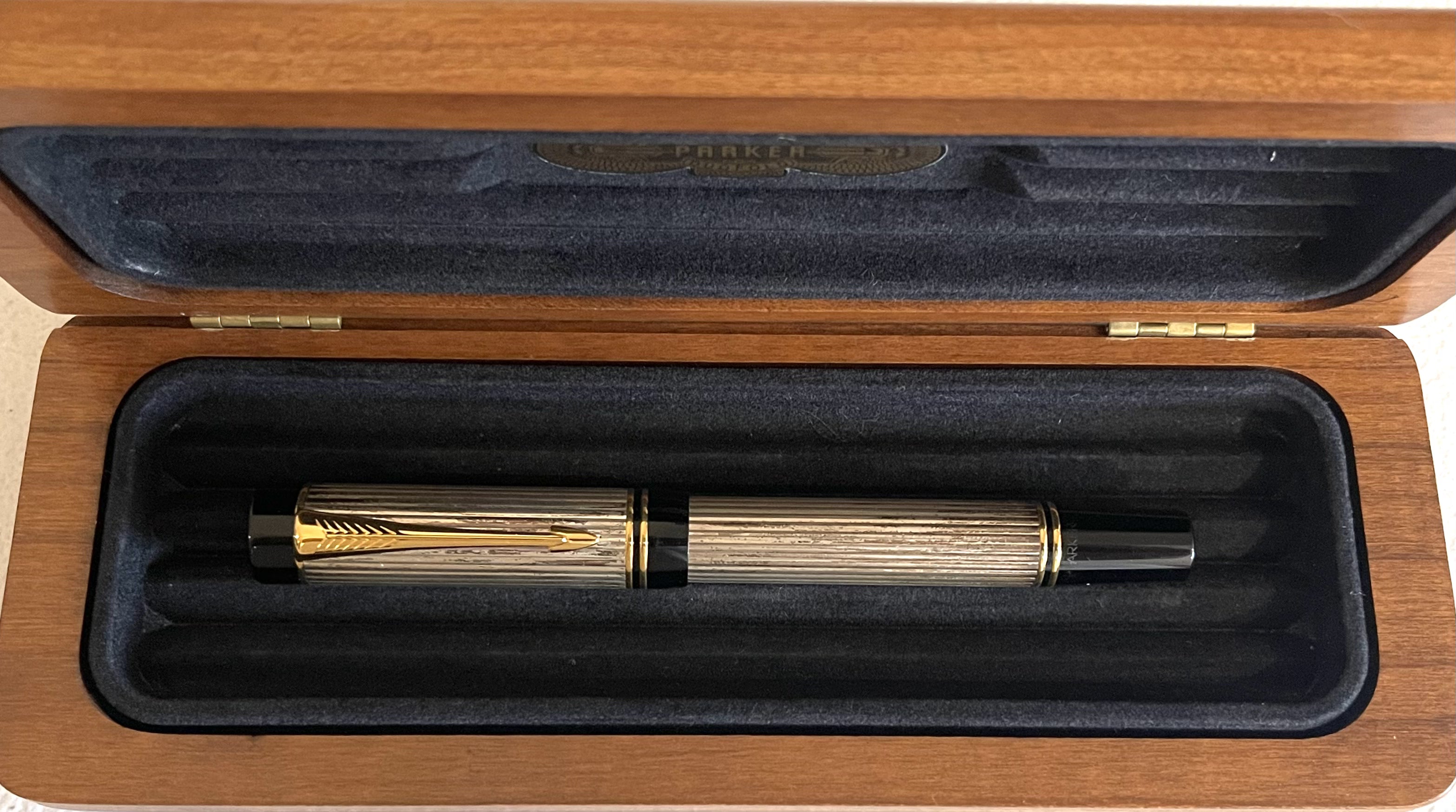 Parker Duofold Centennial Sterling Silver Godron