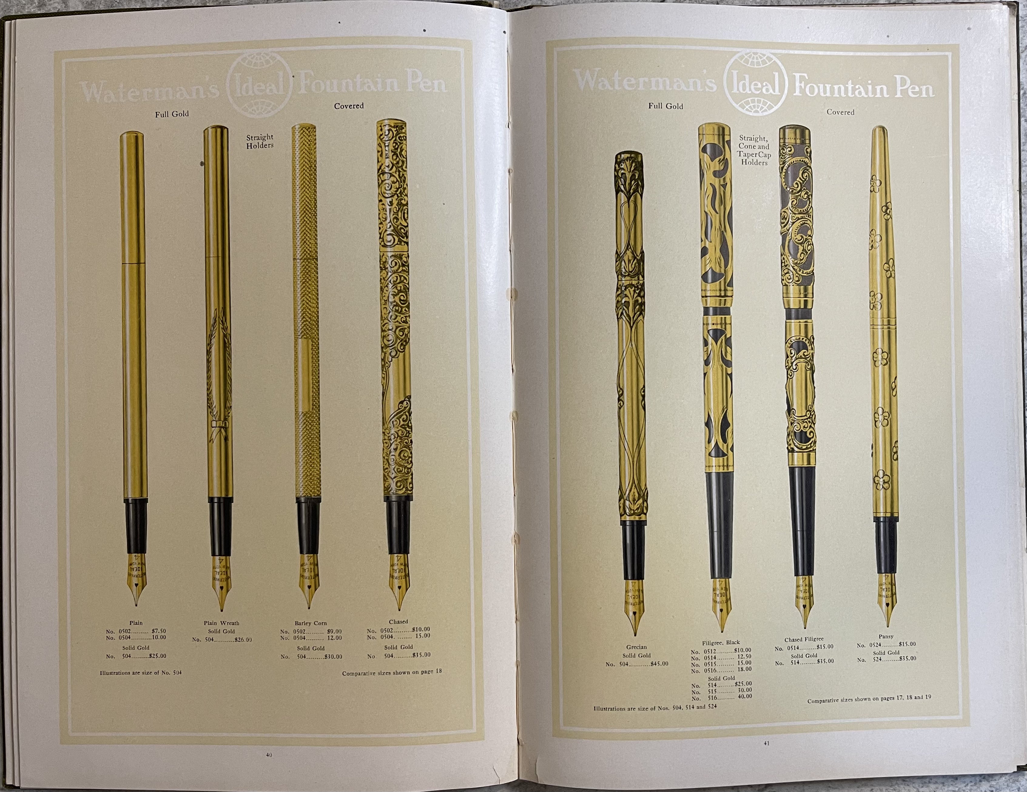 Waterman 1908 Catalog