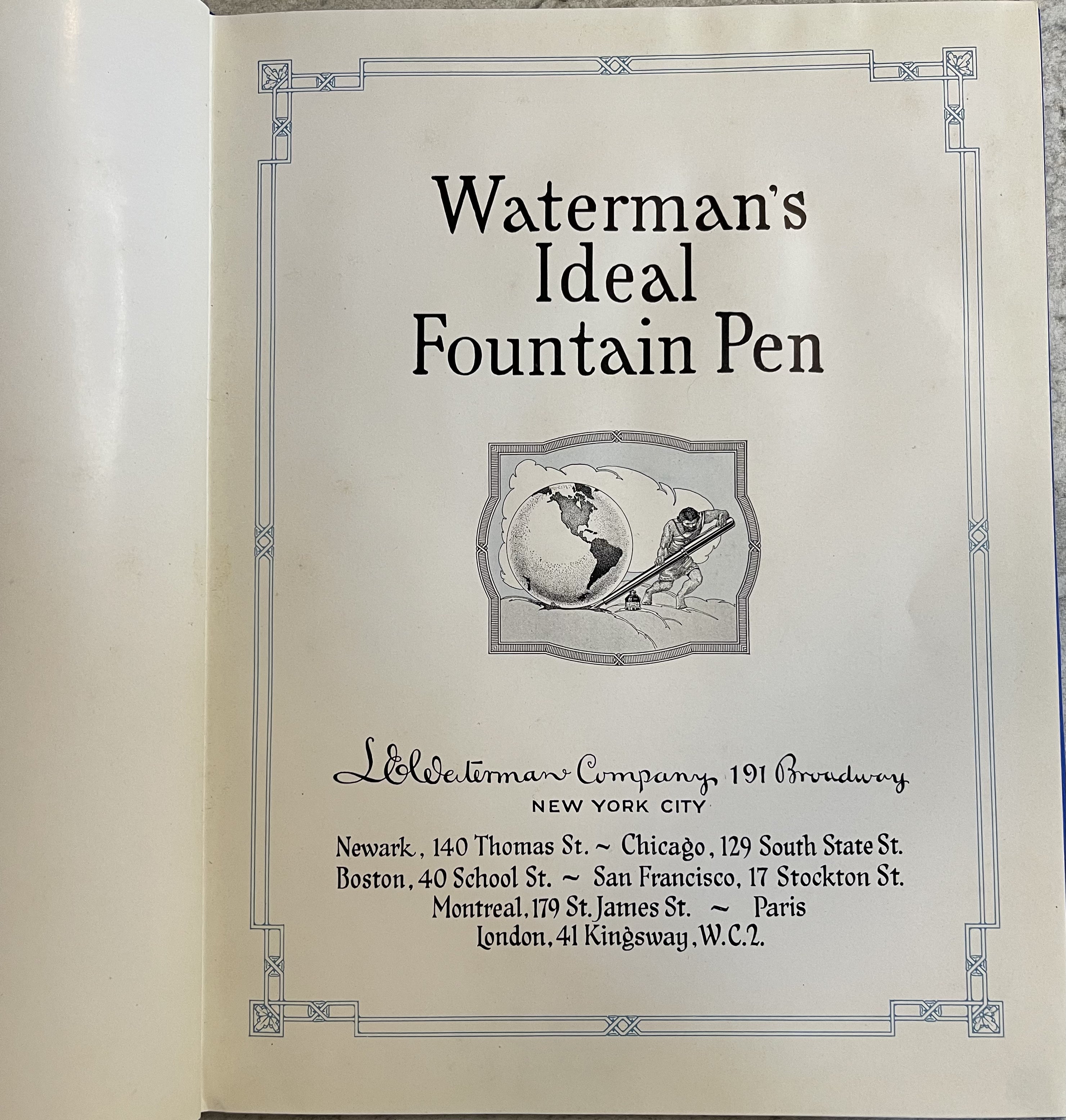 Waterman 1925 Catalog