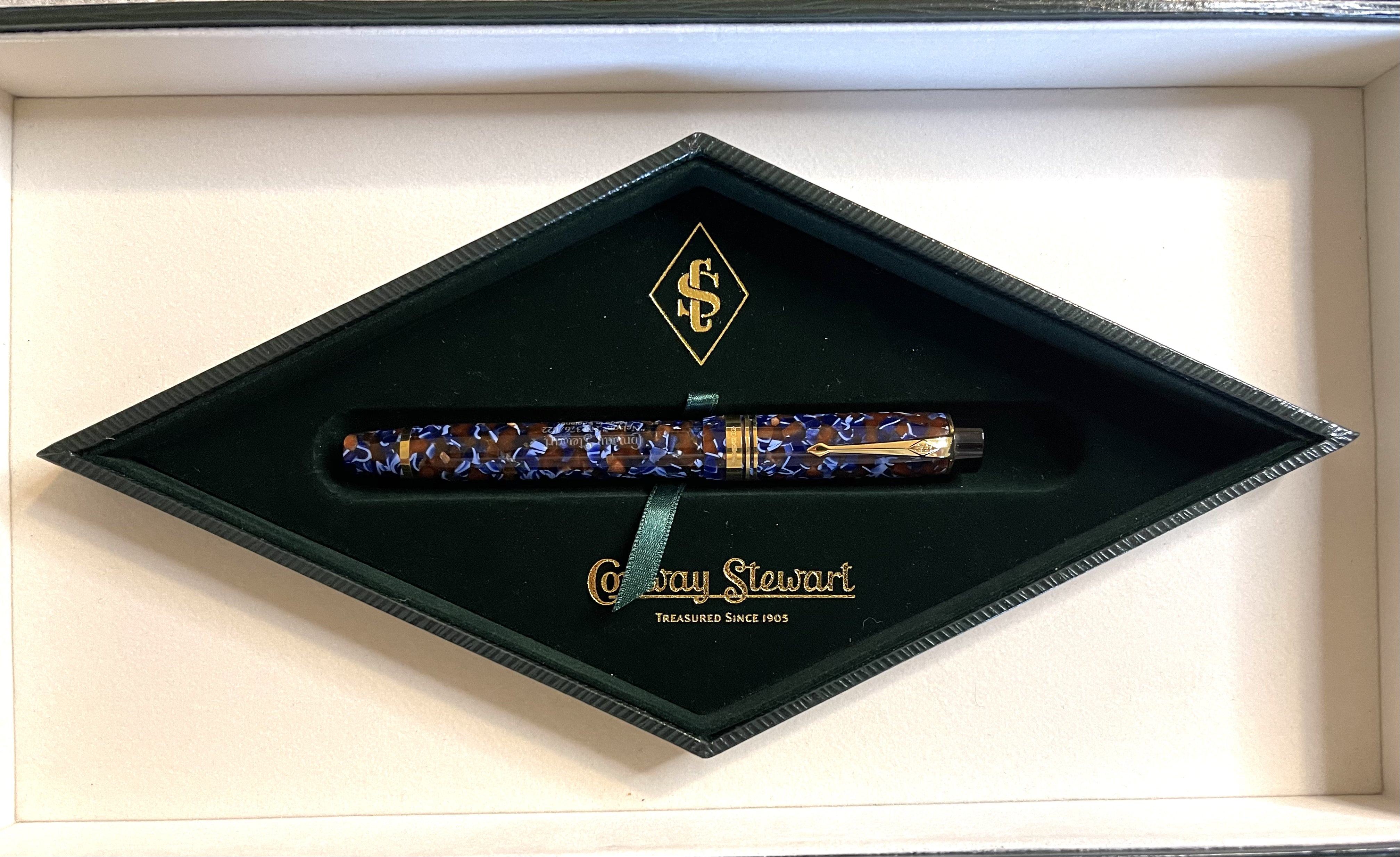 Conway Stewart Nelson Flecked Autumn Fountain Pen