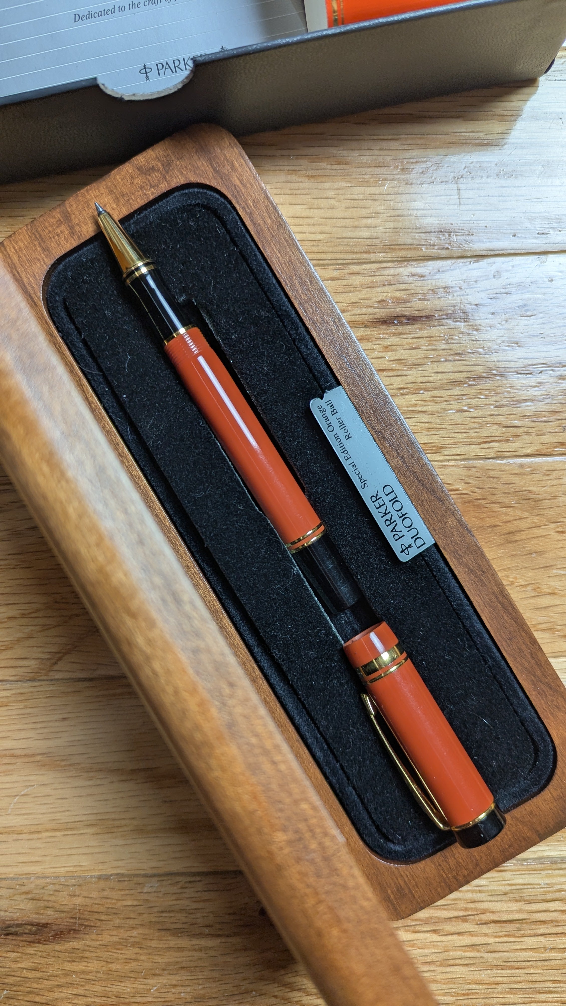 Parker International Duofold Orange Rollerball