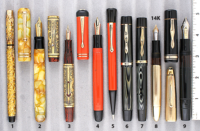 Leather Pen Case - Fit 2 Fountain Pens - A. M. Aiken