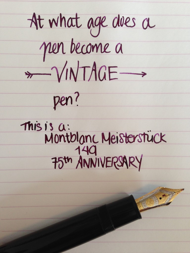 Handwritten Post When Does A Pen Become A Vintage