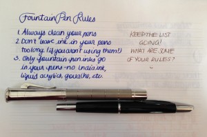 Handwritten Post Fountain Pen Rules