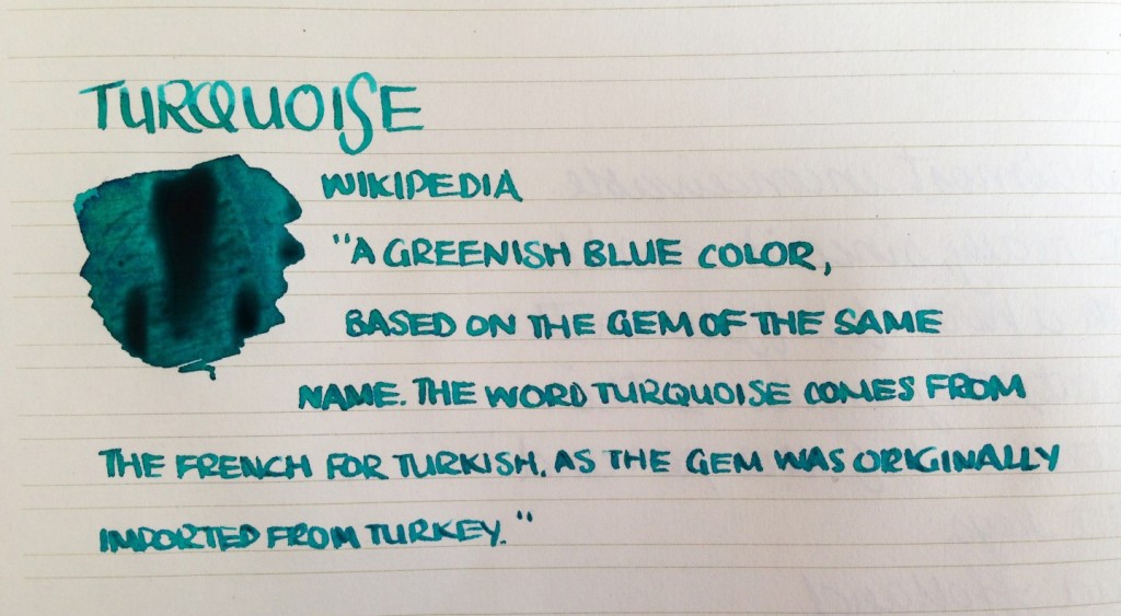Handwritten Post - Turquoise