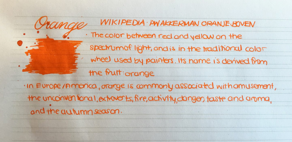 Handwritten Post - Orange