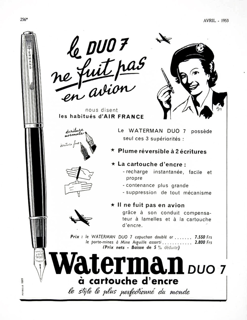 Waterman Duo 7 Glass Cartridge Filler Ad