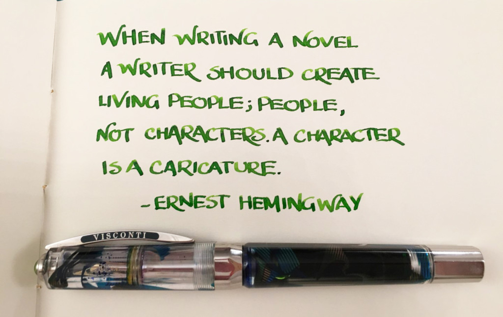 Handwritten Post - Ernest Hemingway