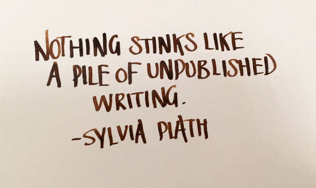 Handwritten Post - Sylvia Plath