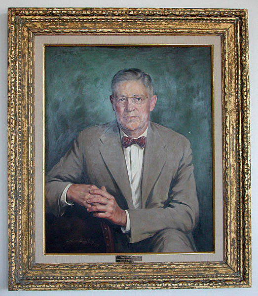 Craig Sheaffer Portrait in Lobby of Sheaffer Pen Company.